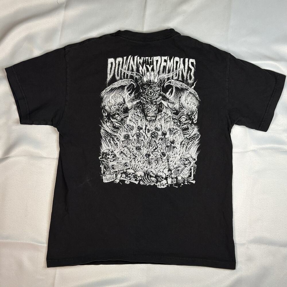 Lurking Class Sketchy Tank Sawblade Down With My Demons Shirt Mens Medium